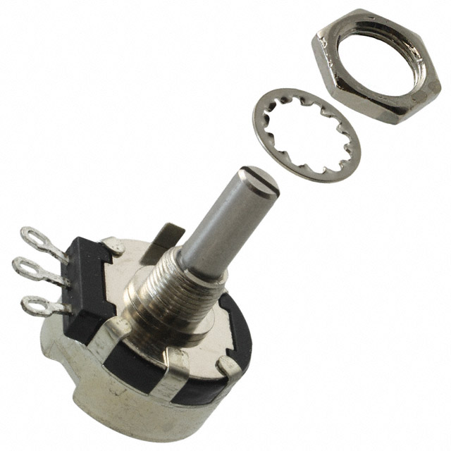 5k Ohm 1 Gang Linear Panel Mount Potentiometer None 1.0 Kierros Conductive Plastic 2W Solder Lug