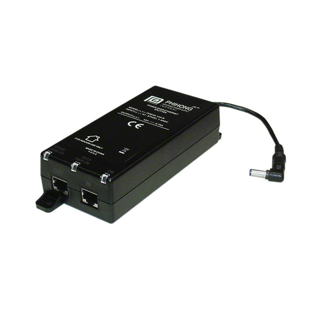 12V Power Over Ethernet (POE) 1 Port Splitter 10/100/1000 Mbps Data Rate