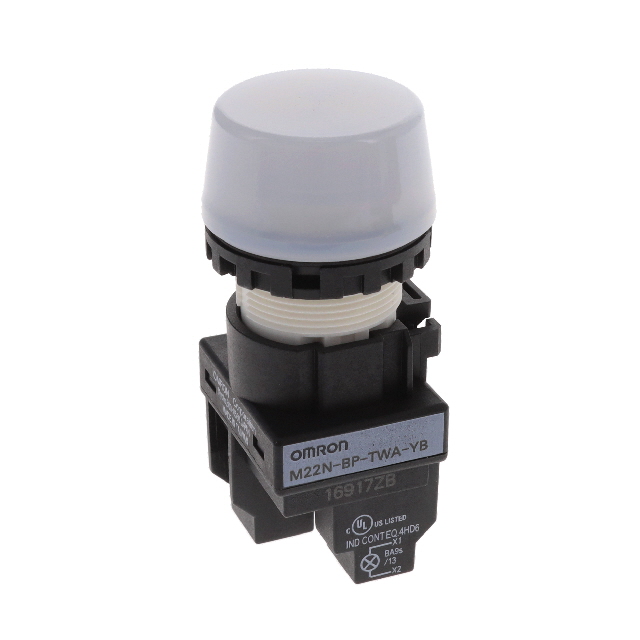 LED Panel Indicator Yellow Clear 12V 12mA