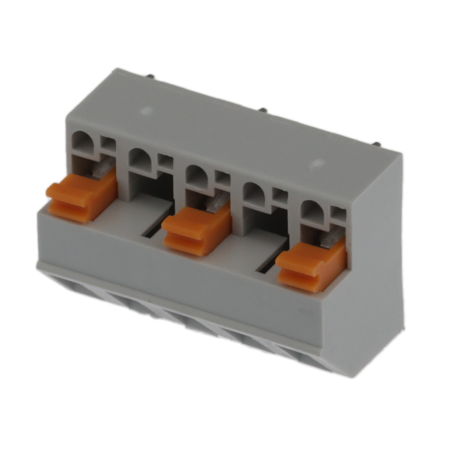 3 Position Wire to Board Terminal Block 45° (135°) Angle with Board 0.400 (10.16mm) Through Hole