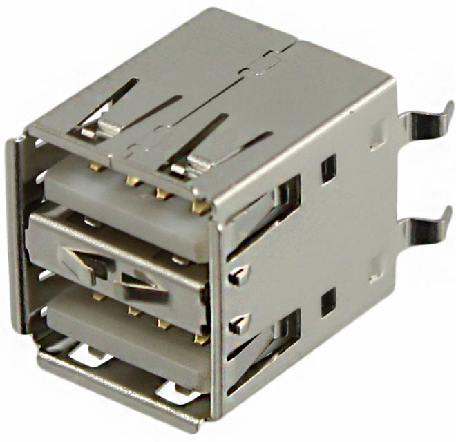 디바이스마트,커넥터/PCB > I/O 커넥터 > USB/IEEE 커넥터 > USB/IEEE/DVI,,USB-A2VSW6,CONN RCPT TYPEA STACK 8POS VERT / Digi-Key Part Number : ED2984-ND