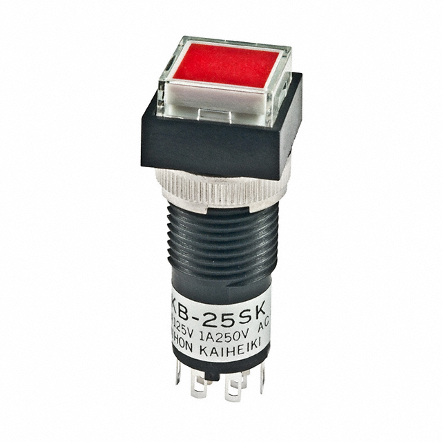 Pushbutton Switch DPDT Standard, Illuminated Panel Mount, Front