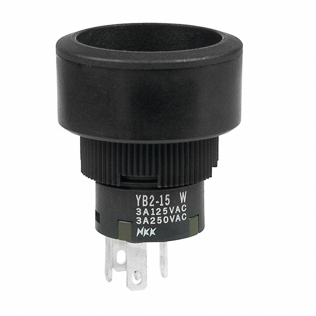 Pushbutton Switch SPDT Standard Panel Mount, Front