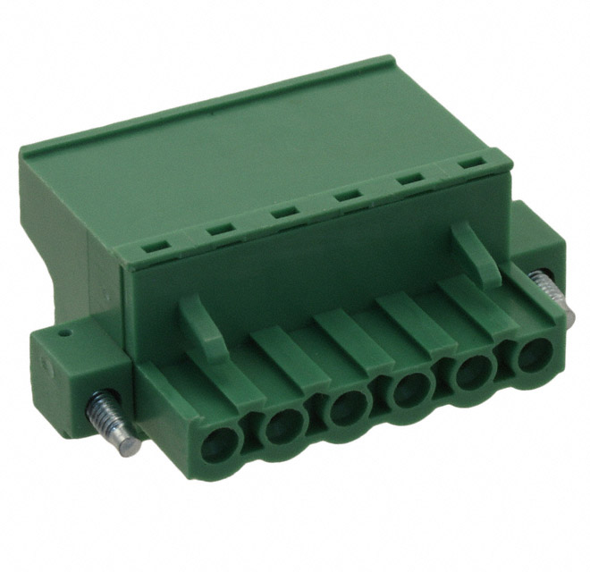 6 Position Terminal Block Plug, Female Sockets 0.200