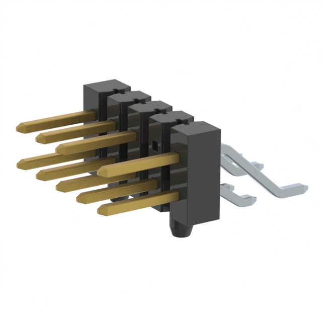 Connector Header Surface Mount, Right Angle 10 position 0.100