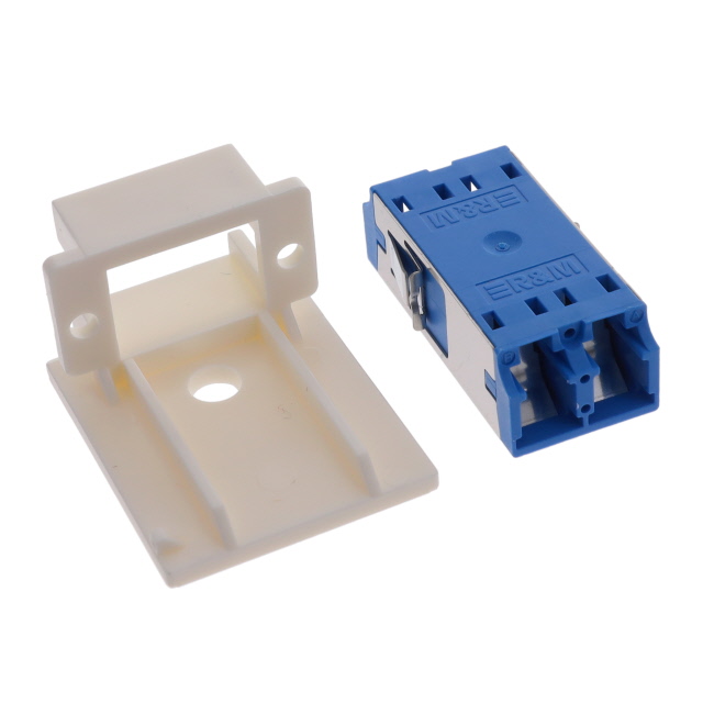 Coupler Fiber Optic Connector LC Receptacle To LC Receptacle Panel Mount, Flange