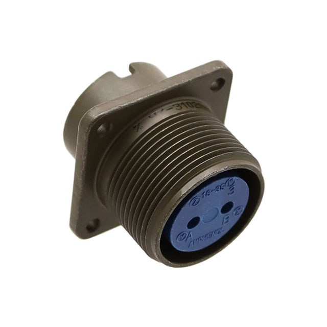 2 Position Circular Connector Receptacle, Female Sockets Solder Cup