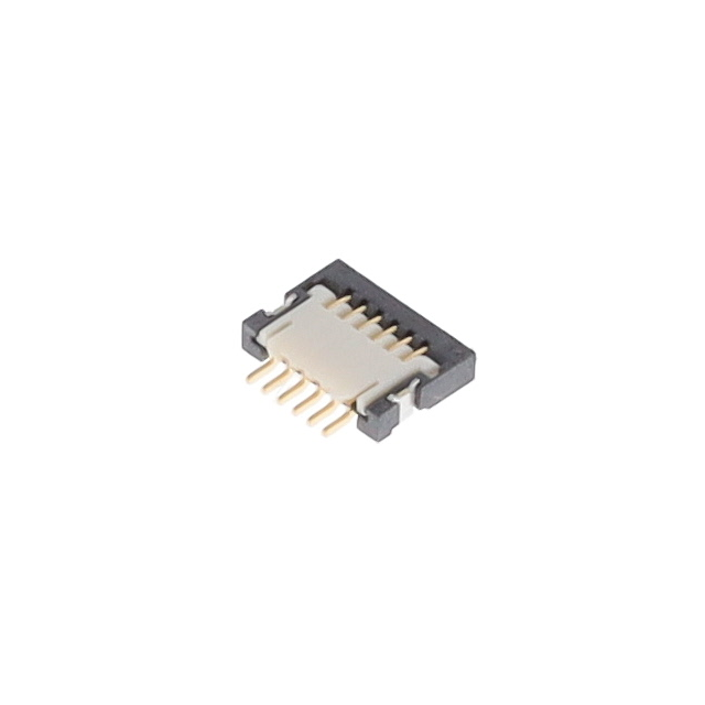 6 Position FPC Connector Contacts, Top 0.020