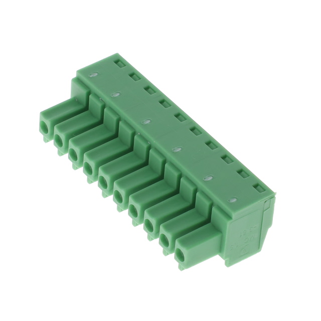 10 Position Terminal Block Plug, Female Sockets 0.150