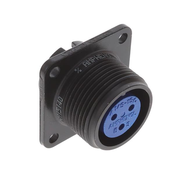 3 Position Circular Connector Receptacle, Female Sockets Solder Cup