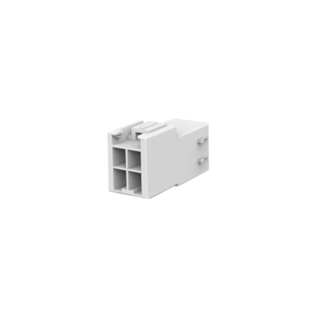 4 Rectangular Connectors - Housings Receptacle Natural 0.156 (3.96mm)
