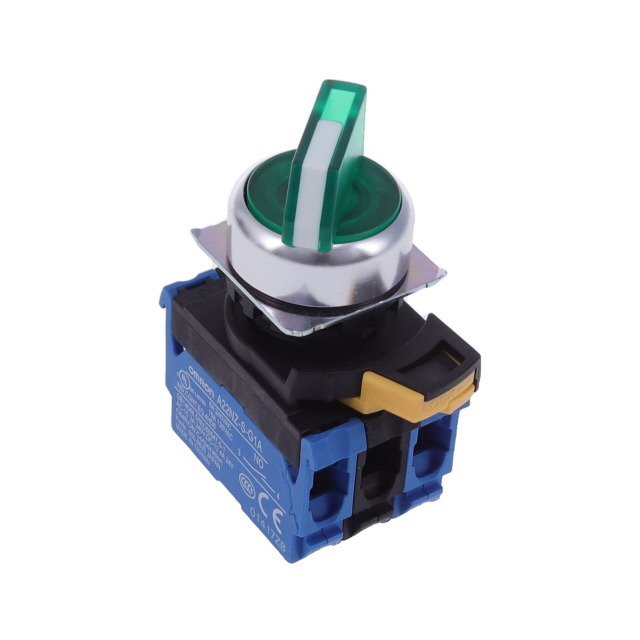 Selector Switch 2 Position DPST-NO 10A (AC), 8A (DC) 120 V Panel Mount