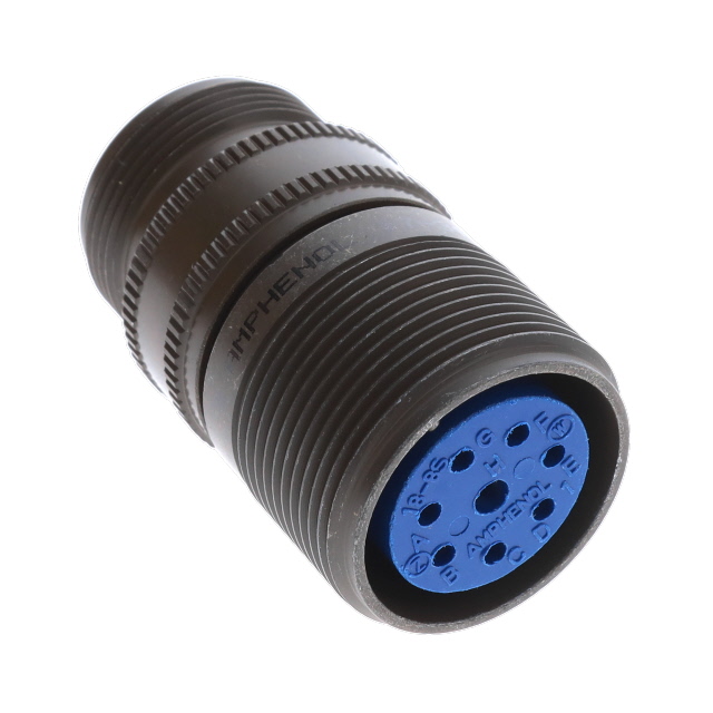8 Position Circular Connector Receptacle, Female Sockets Solder Cup