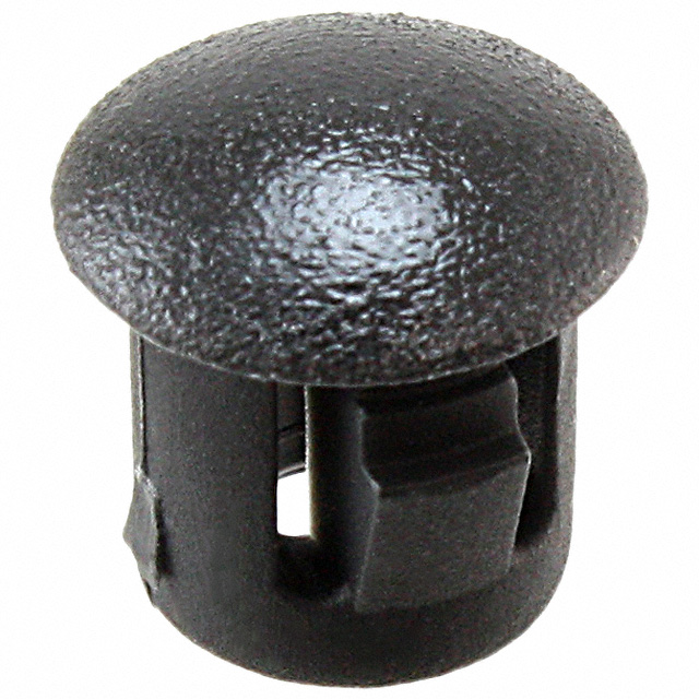 Hole Plug 0.250 (6.35mm) 1/4 Nylon Black
