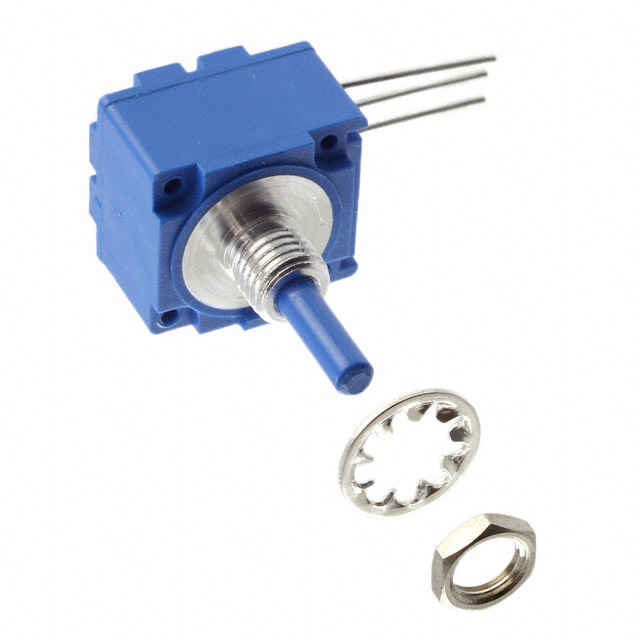 10k Ohm 1 Gang Linear Panel Mount Potentiometer None 1.0 Kierros Conductive Plastic 1W PC Pins