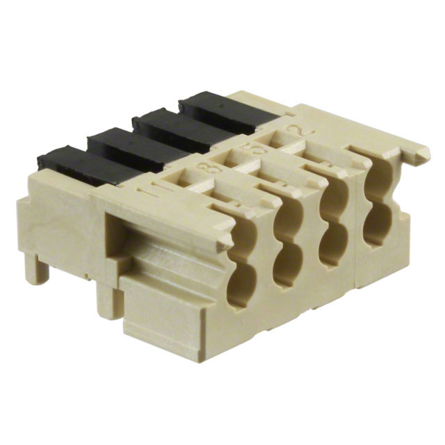 8 Connector Receptacle, Female Sockets Board Edge, Through Hole, Right Angle Natural Coax