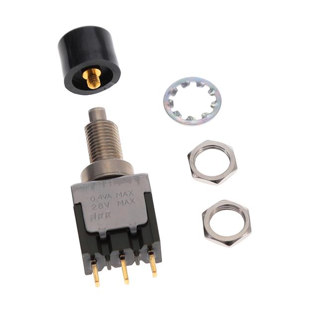 Pushbutton Switch SPDT Standard Panel Mount, Rear