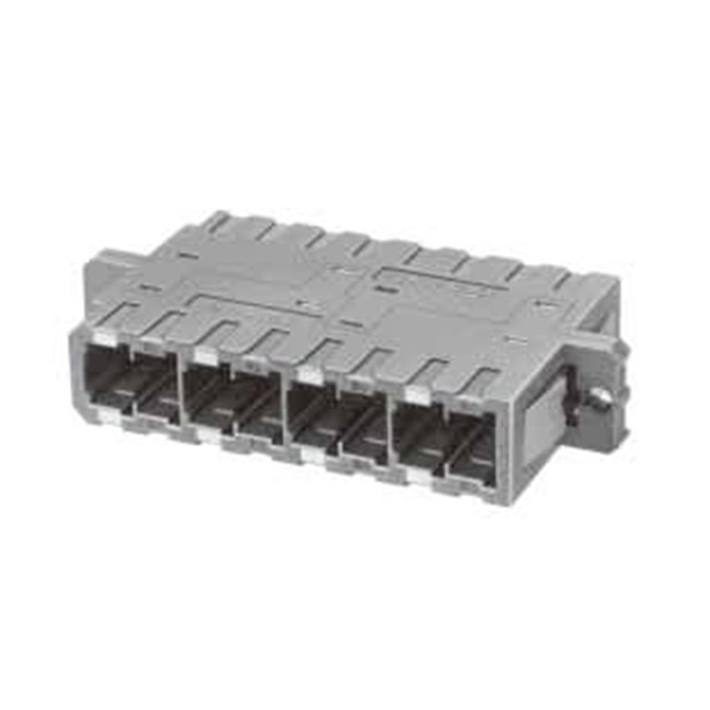 Coupler Fiber Optic Connector MU Receptacle To MU Receptacle Panel Mount, Flange (2 Hole)
