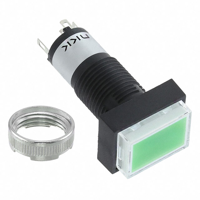 Pushbutton Switch SPDT Standard, Illuminated Panel Mount, Front