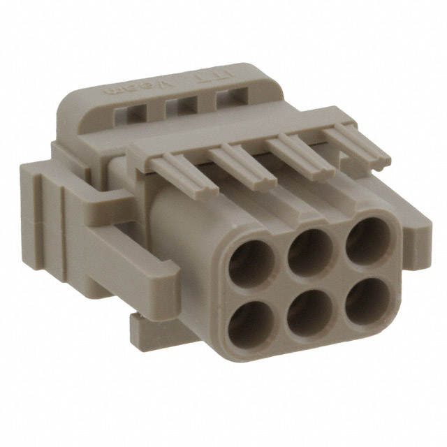 6 Rectangular Connectors - Housings Plug 0.236 (6.00mm)