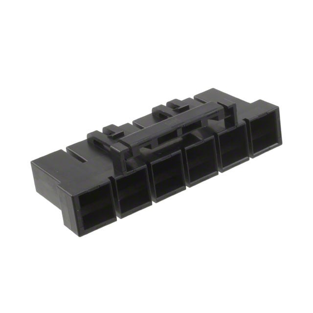 6 Rectangular Connectors - Housings Receptacle Black 0.400 (10.16mm)