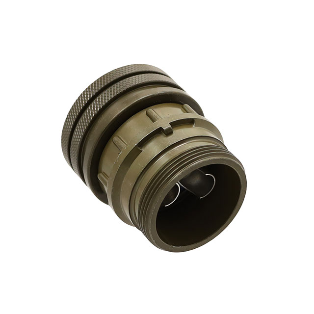 2 Position Circular Connector Plug, Male Pins Solder Cup