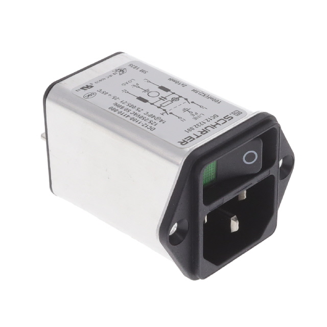 Power Connector Receptacle, Male Pins - Module Panel Mount, Flange