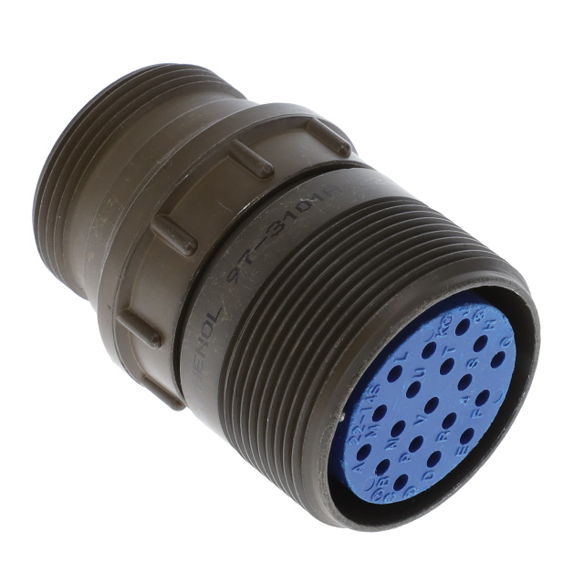 19 Position Circular Connector Receptacle, Female Sockets Solder Cup