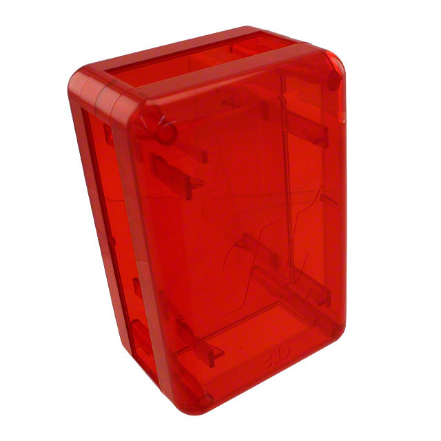 Case Plastic, ABS Translucent - Red Split Sides 5.118