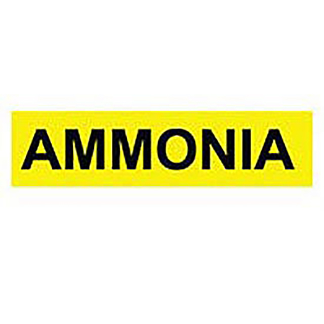 Vinyl Pipe Marker for Ammonia