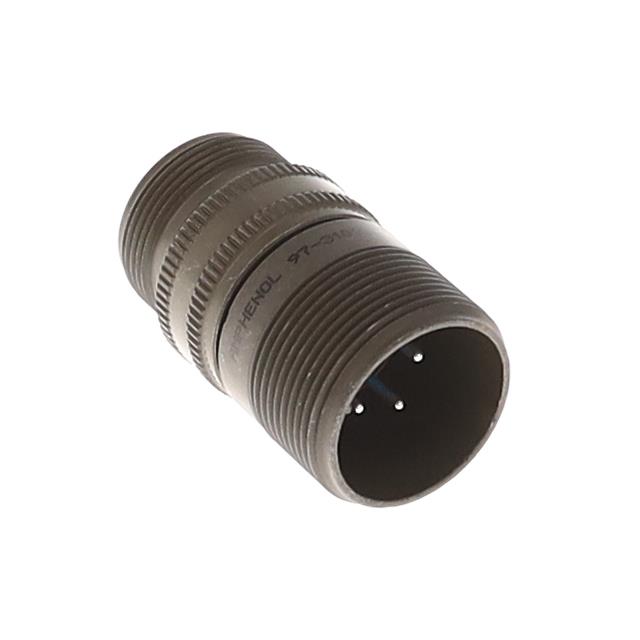 4 Position Circular Connector Receptacle, Male Pins Solder Cup