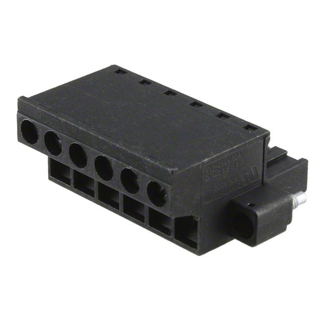 6 Position Terminal Block Plug, Female Sockets 0.200