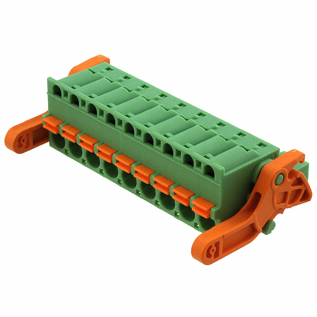 9 Position Terminal Block Plug, Female Sockets 0.200