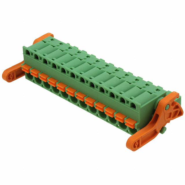 12 Position Terminal Block Plug, Female Sockets 0.200