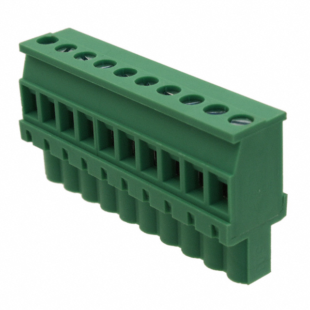 10 Position Terminal Block Plug, Female Sockets 0.200