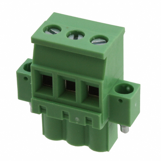 3 Position Terminal Block Plug, Female Sockets 0.200