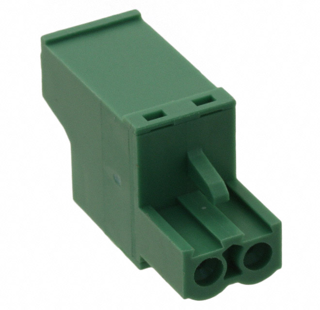 2 Position Terminal Block Plug, Female Sockets 0.197