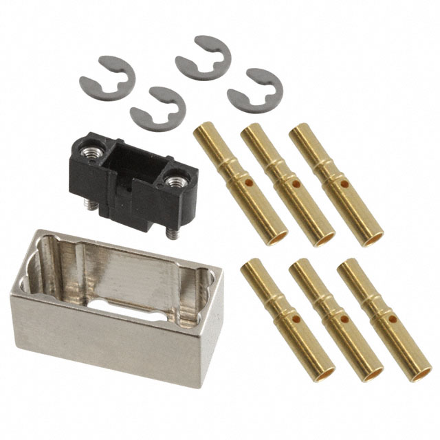 6 Position Rectangular Header Connector Crimp Gold 24-28 AWG