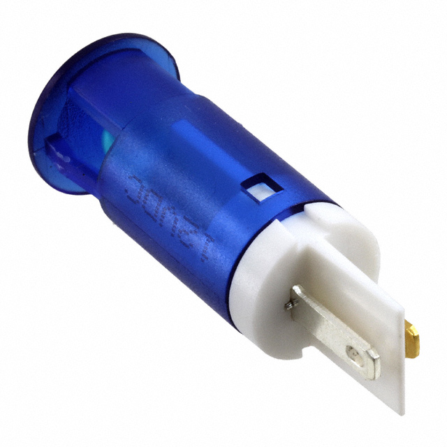 LED Panel Indicator Blue Diffused 30° 12V 20mA Solder Lug