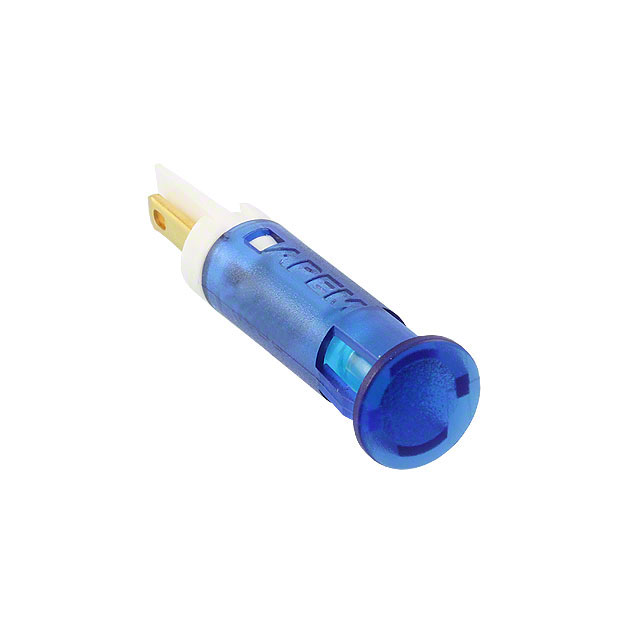 LED Panel Indicator Blue Diffused 30° 24V 20mA Solder Lug