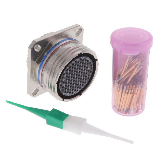 100 Position Circular Connector Receptacle, Female Sockets Crimp