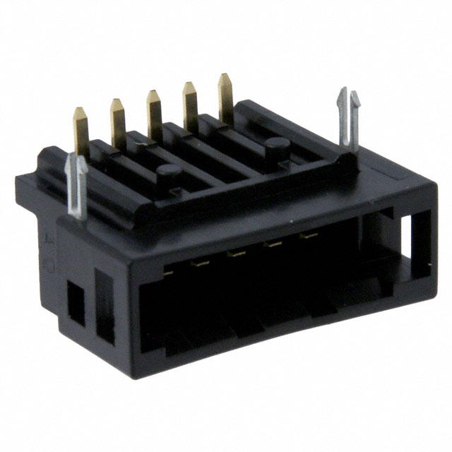 Connector Header Through Hole, Right Angle 5 position 0.118