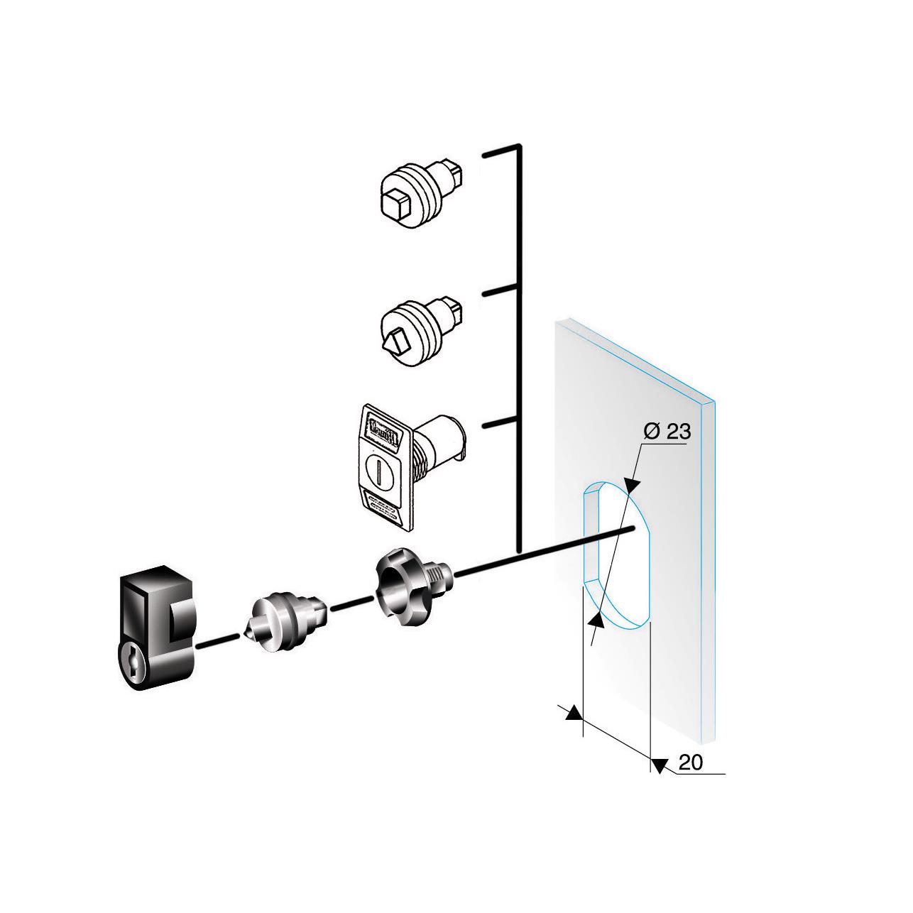 【NSYTC7CRN】KIT FOR LOCK MODIF. TC7/CRN