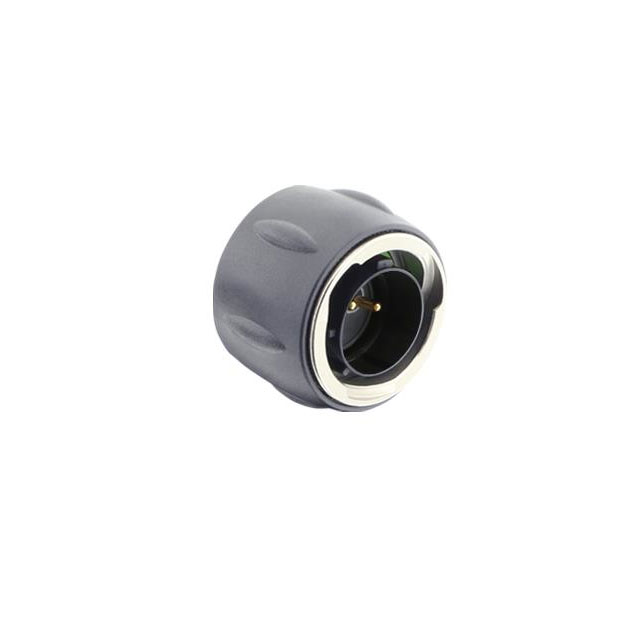 2 Position Circular Connector Plug, Male Pins Solder Cup