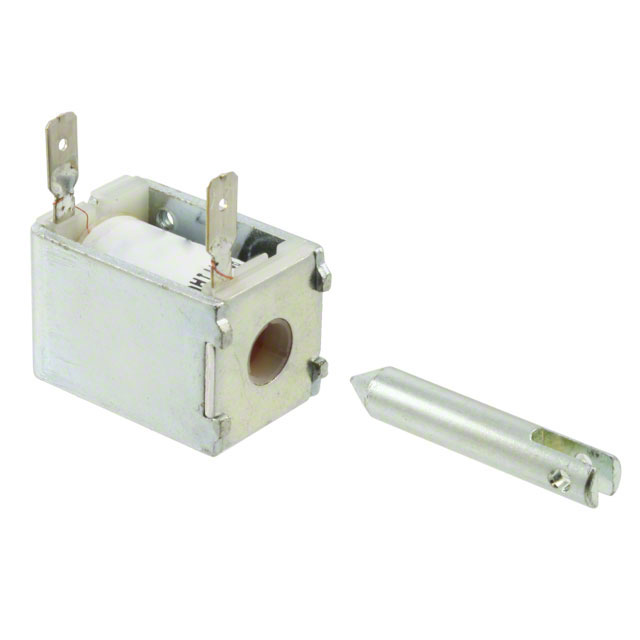 Continuous Duty Solenoid Open Frame (Pull) Type 0.500 (12.70mm) Stroke 24VDC Chassis Mount
