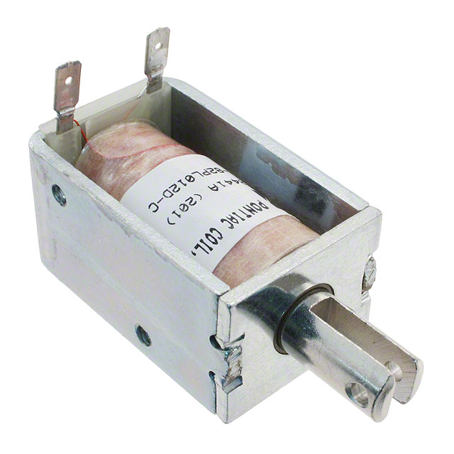 Continuous Duty Solenoid Open Frame (Pull) Type 0.750 (19.05mm) Stroke 12VDC Chassis Mount