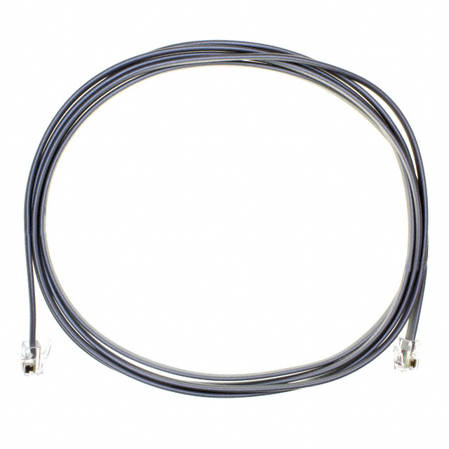 Modular Cable Plug to Plug 4p4c (RJ9, RJ10, RJ22) 7.00' (2.13m) Unshielded
