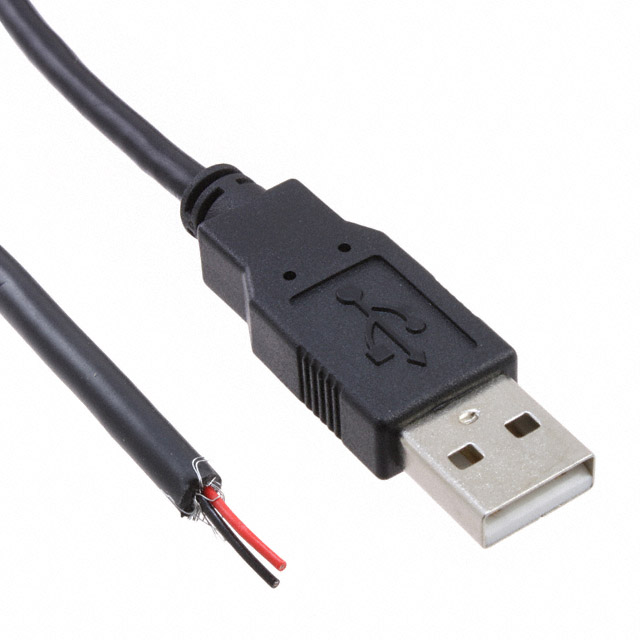 디바이스마트,케이블/전선 > USB 케이블 > USB 케이블(미분류),,AK670-OE-BLACK,CBL USB1.1 A PLUG TO OPEN 6.56' / Digi-Key Part Number : AE10621-ND