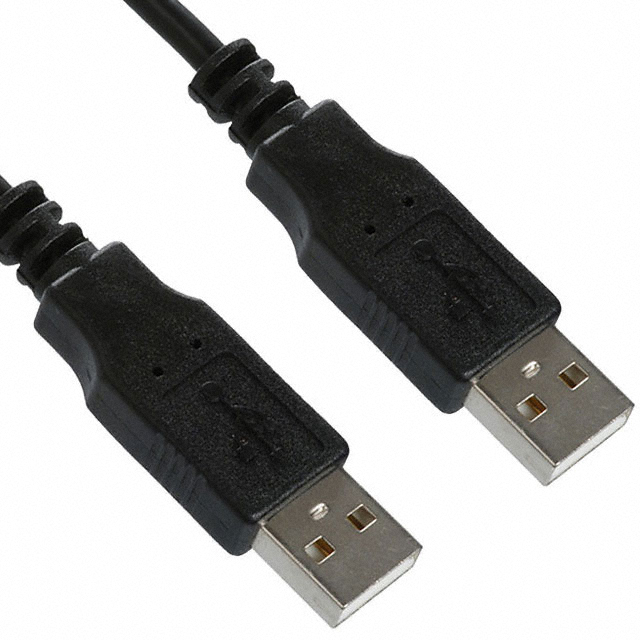 디바이스마트,케이블/전선 > USB 케이블 > USB 케이블(미분류),,AK670/2-1-BLACK,CBL USB2.0 A PLUG TO A PLG 3.28' / Digi-Key Part Number : AE10623-ND