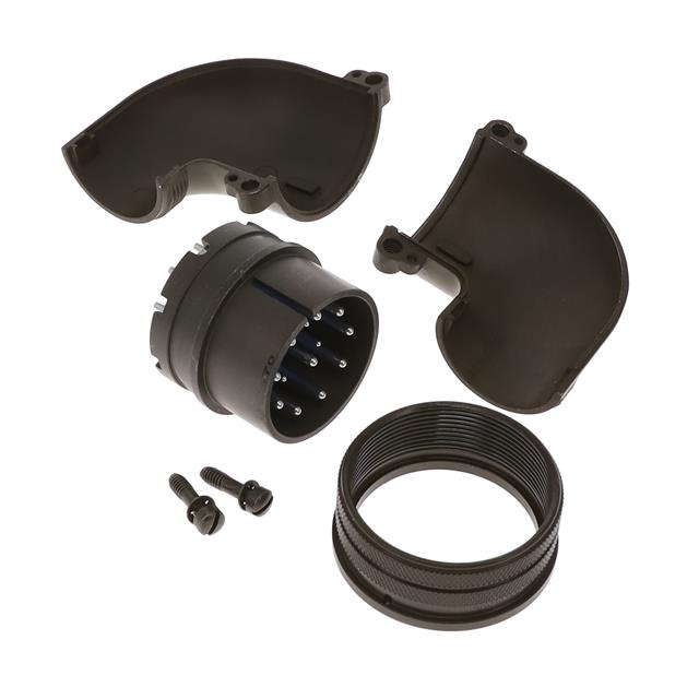 14 Position Circular Connector Plug, Male Pins Solder Cup